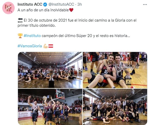 A un año de un gran logro del Instituto campeón.