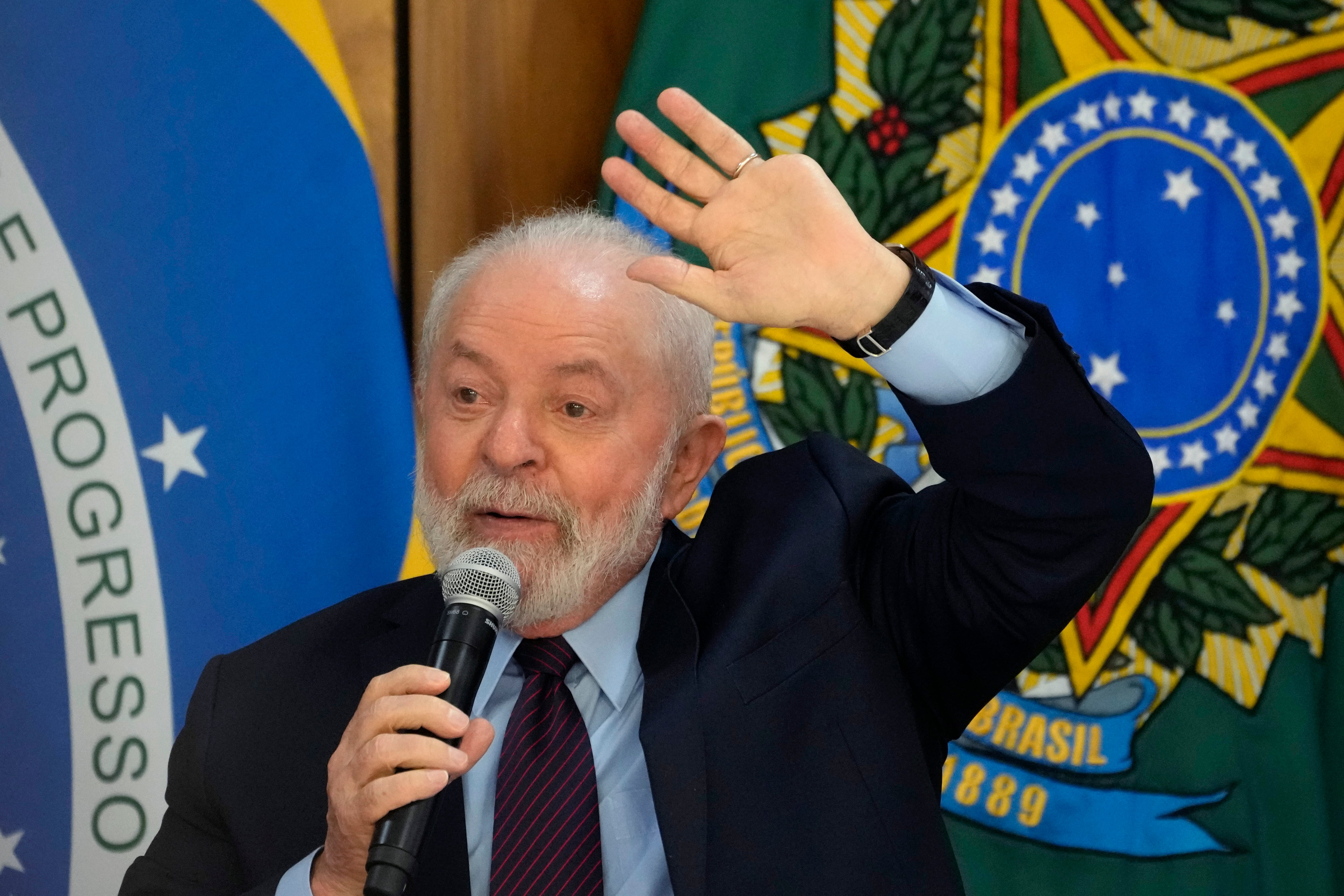 El presidente brasileño Luiz Inácio Lula da Silva. (AP Foto/Eraldo Peres)