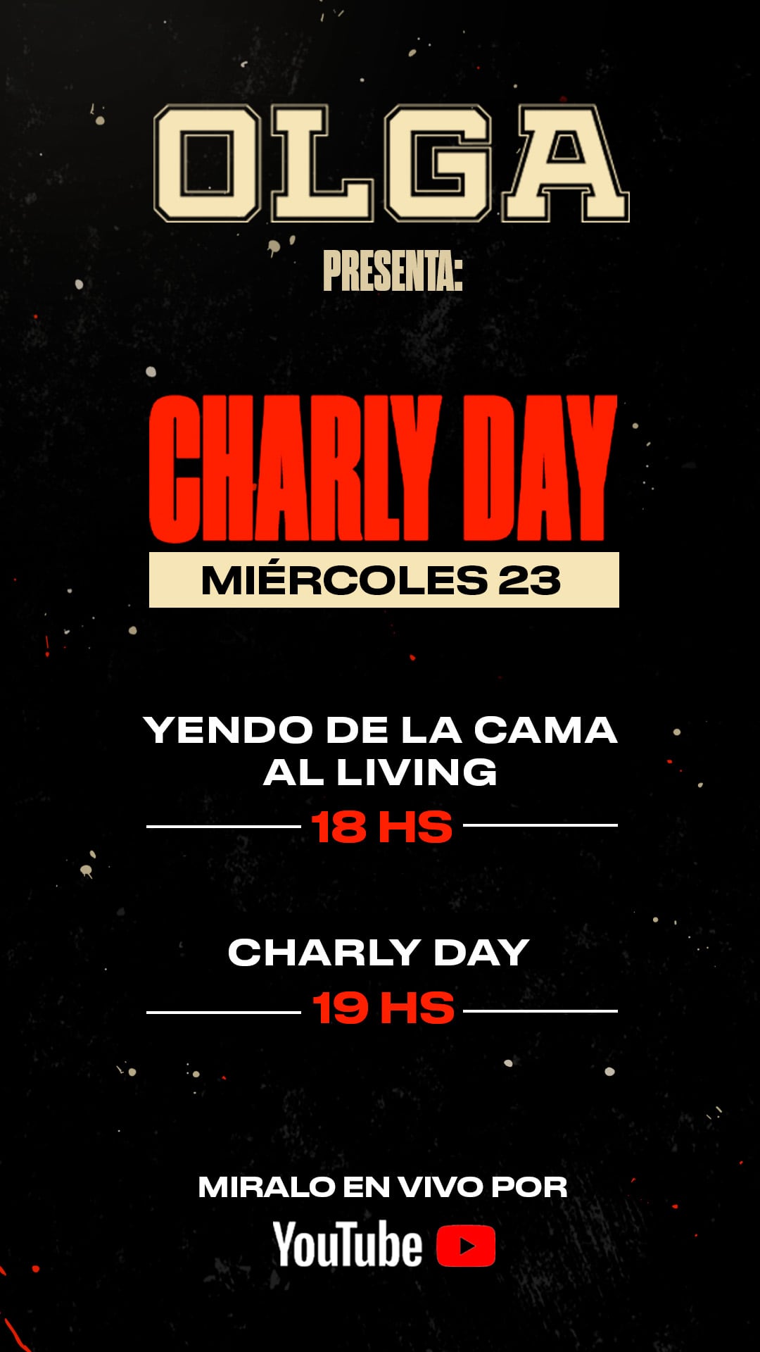 Charly Day, organizado por OLGA