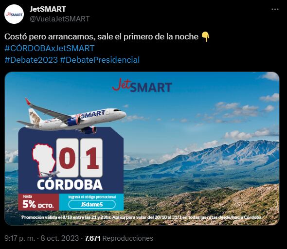 promoción jetsmart debate presidencial