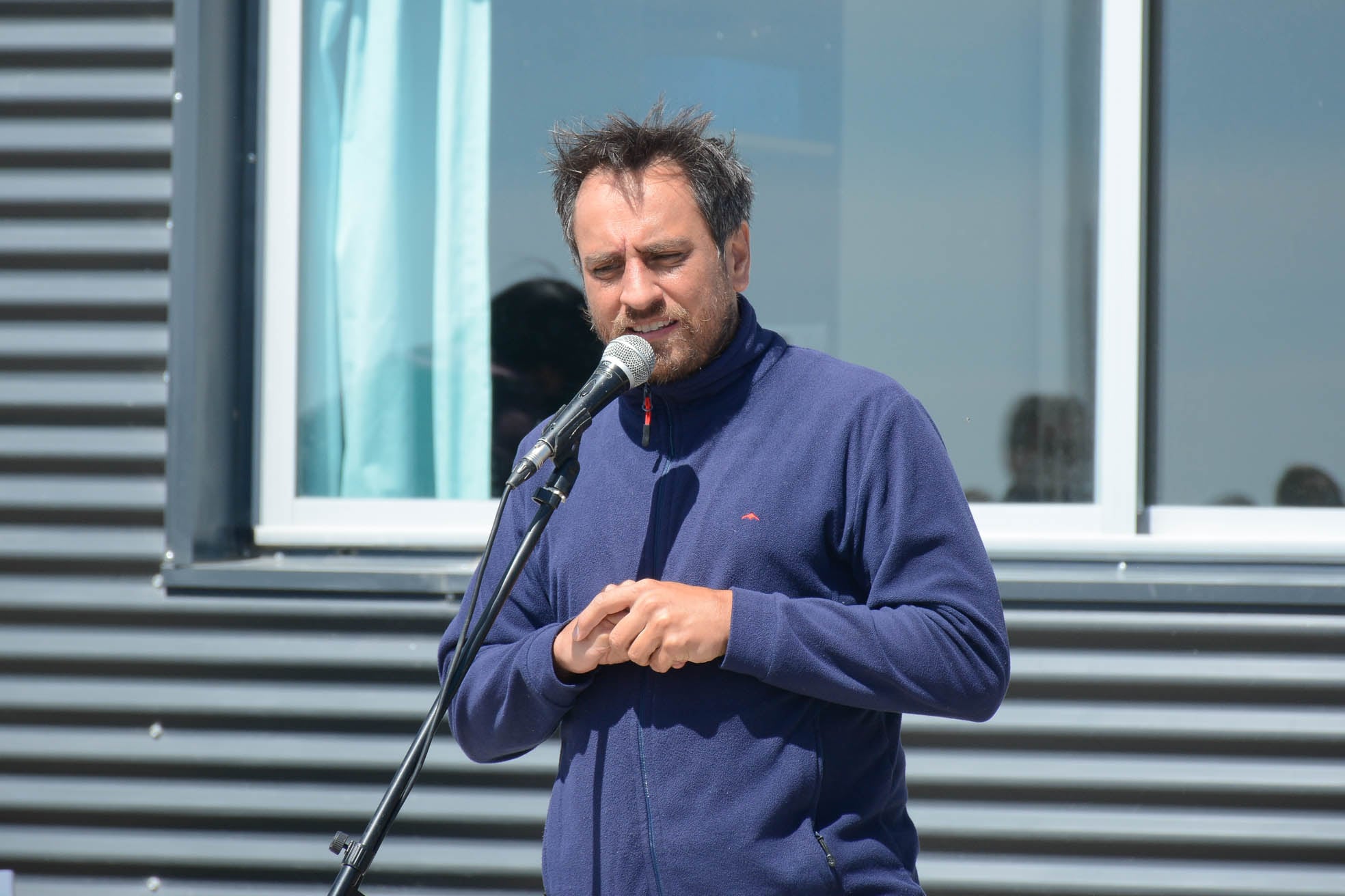 Ministro de Ambiente, Juan Cabandié, en la inauguración sede del parque