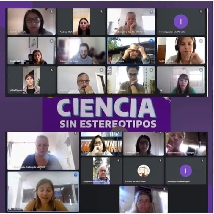 Claudia Cittadino participó vía Zoom del lanzamiento de programa “Ciencia sin Estereotipos”