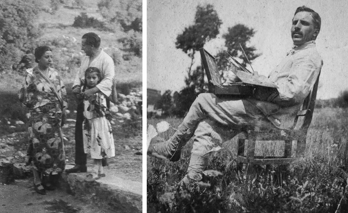 Guido Buffo junto a su esposa Leonor Allende y su hija Eleonora.