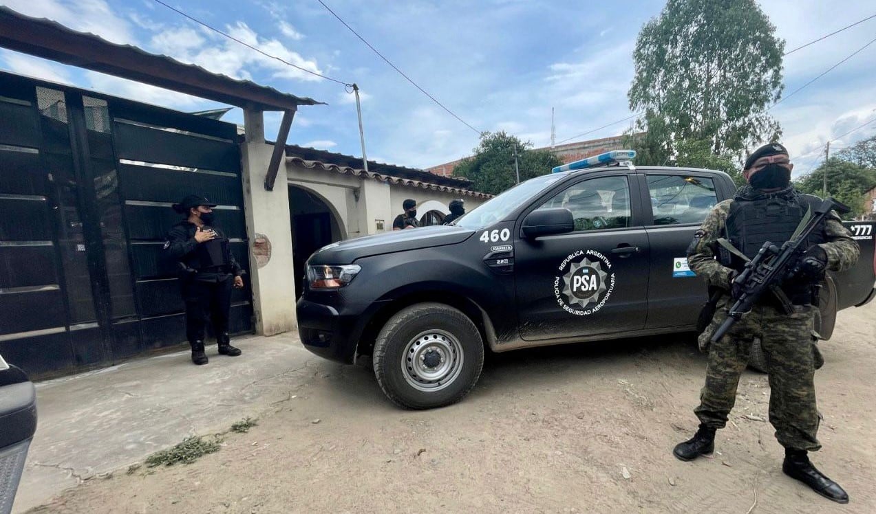 La Policía de Seguridad Aeroportuaria (PSA), que depende del Ministerio de Seguridad de la Nación, llevó adelante la investigación en Salta y Jujuy.