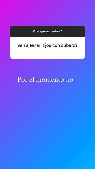 Mica Viciconte respondió sobre si quería tener hijos con Cubero.