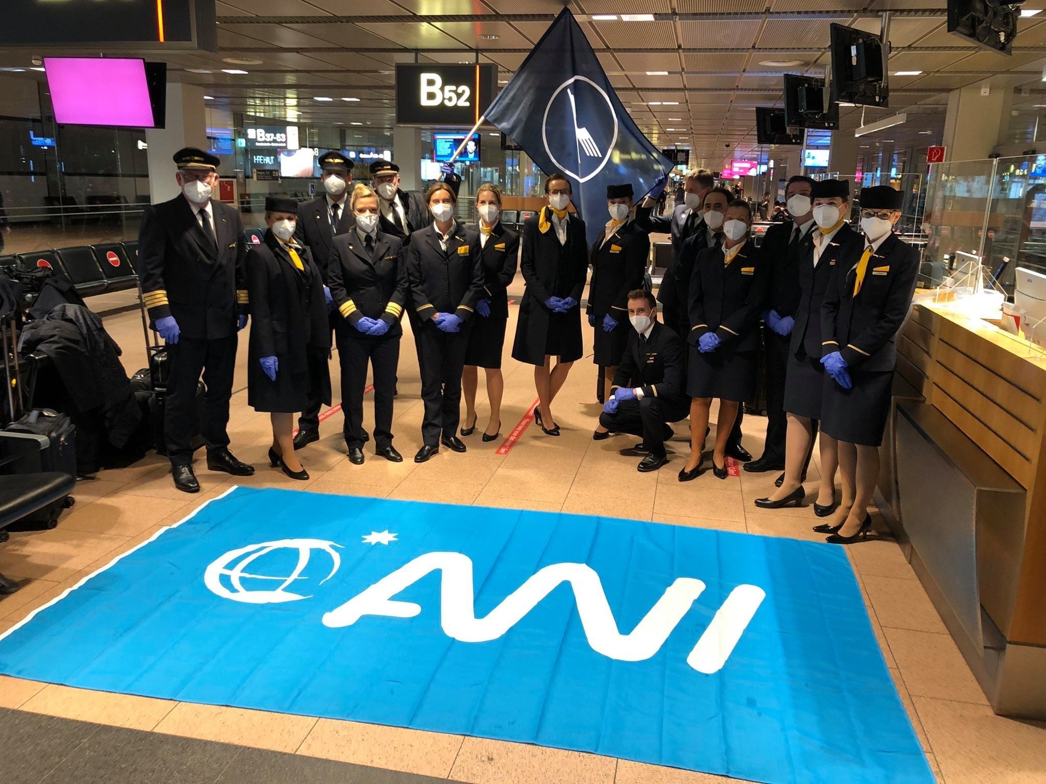 La aerolínea alemana inauguro su ruta Hamburgo-Malvinas este lunes 1 de febrero.