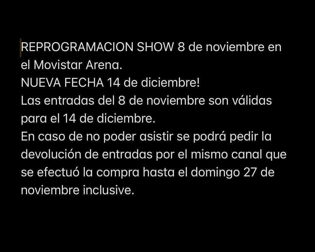 Los organizadores dieron a conocer detalles sobre los cambios que impuso la enfermedad de Fito.