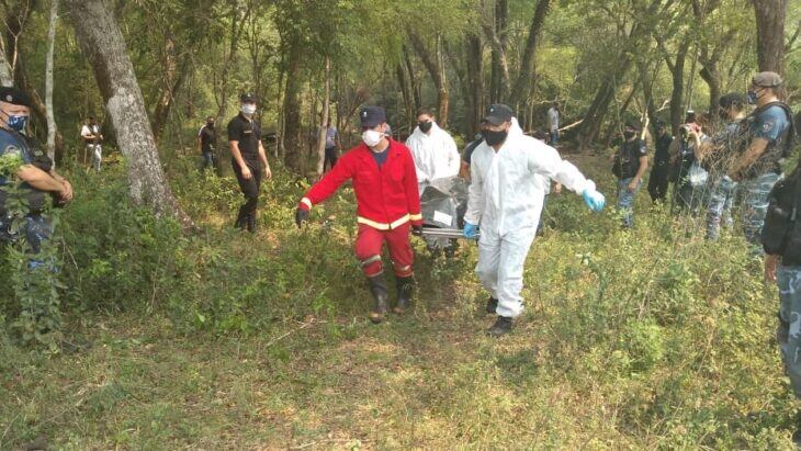 El cuerpo fue hallado en el campo “La Rosita” de San José.