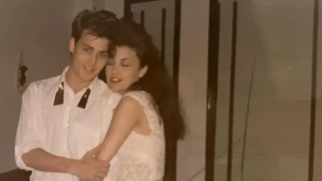 Johnny Depp y Sherilyn Fenn.