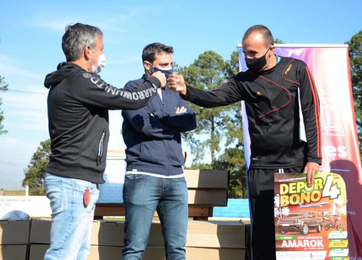 San Javier recibió luminarias LED para su polideportivo