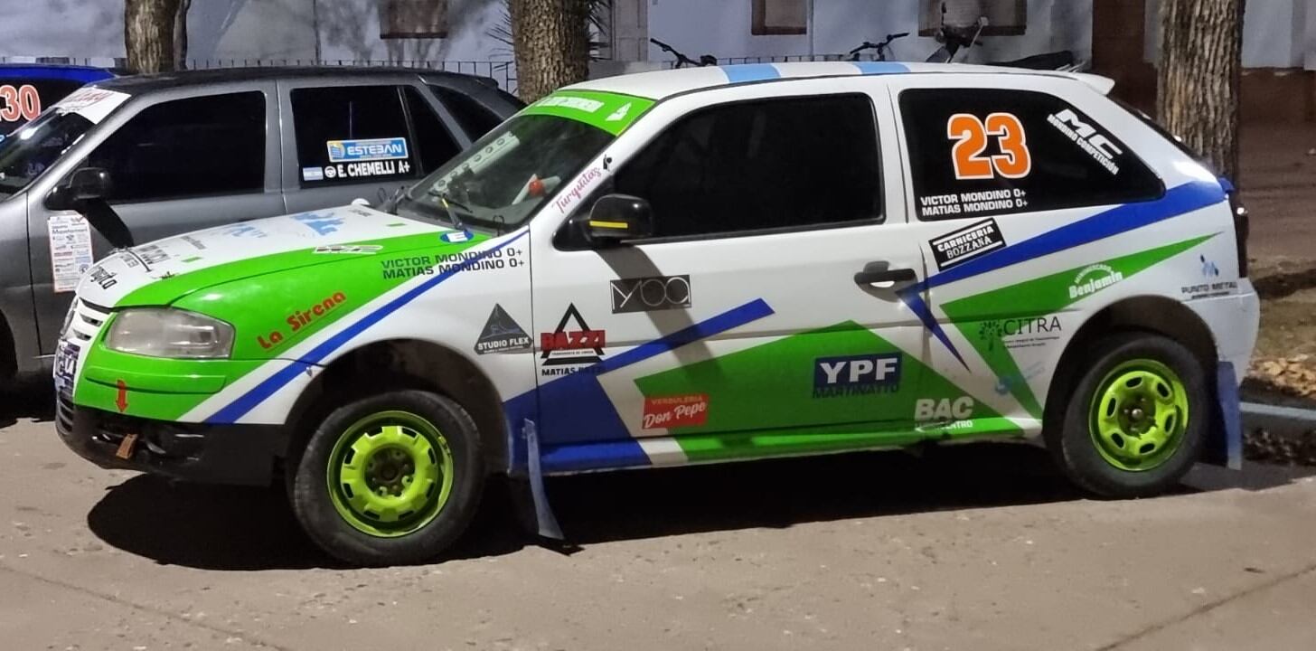 Víctor y Matías Mondino Arroyito Rally Santafesino