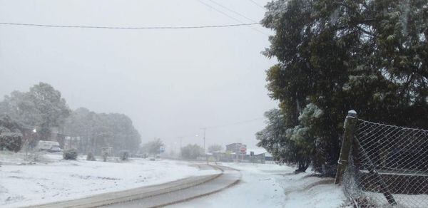 Nieve en Villa Yacanto