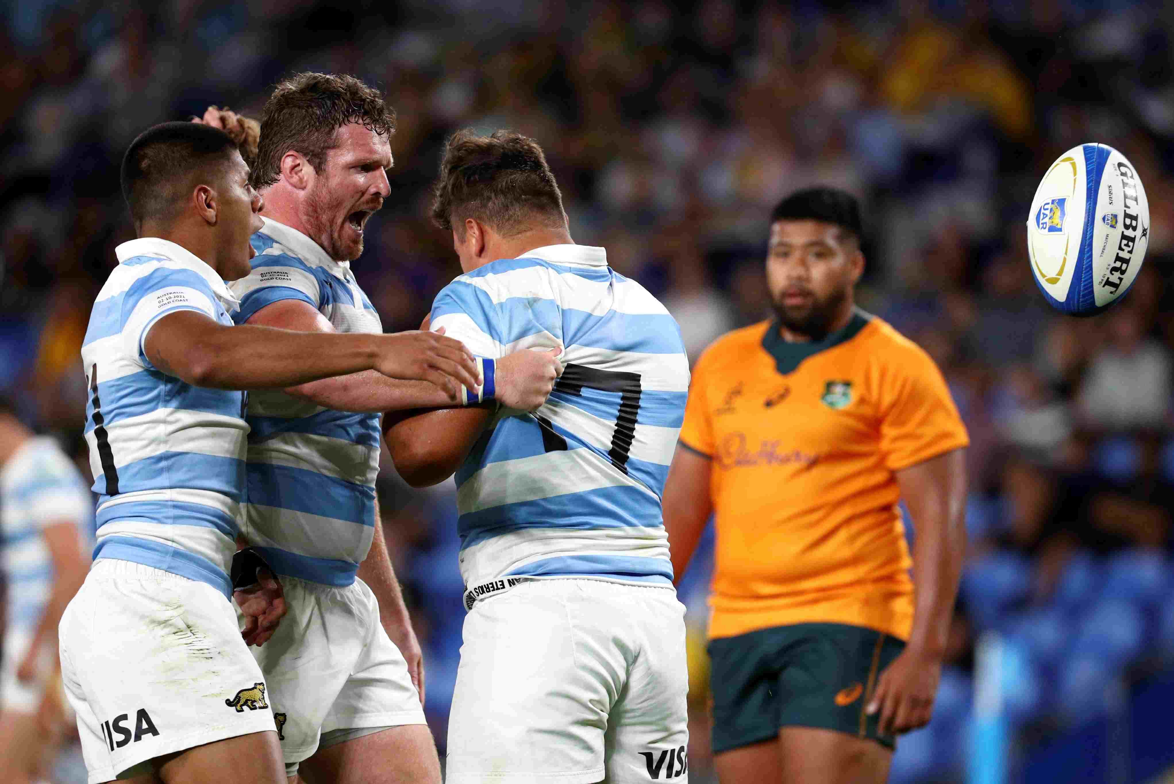 Los Pumas, obligados a revertir la imagen del Rugby Championship 2021. (AP)