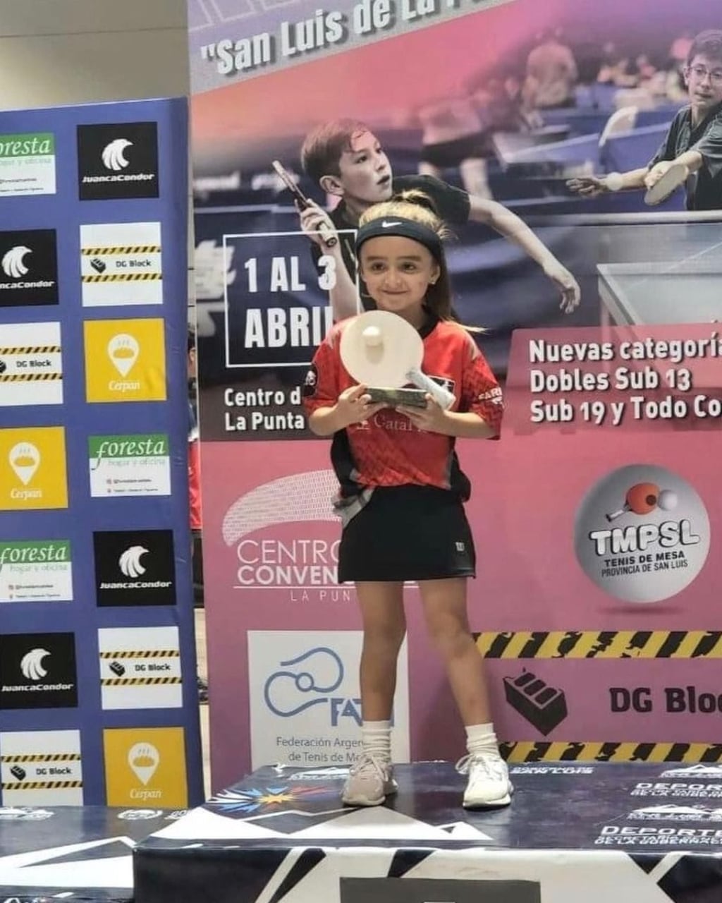 La niña salió campeona en la categoría Sub-9 y subcampeona en la categoría Sub-11.