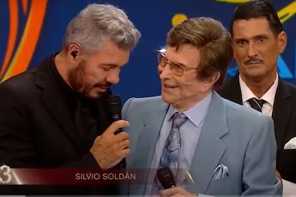 Marcelo Tinelli junto a Silvio Soldán.