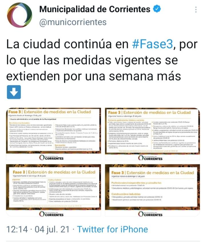 Las restricciones se mantendrán al menos por una semana más, hasta el próximo domingo.