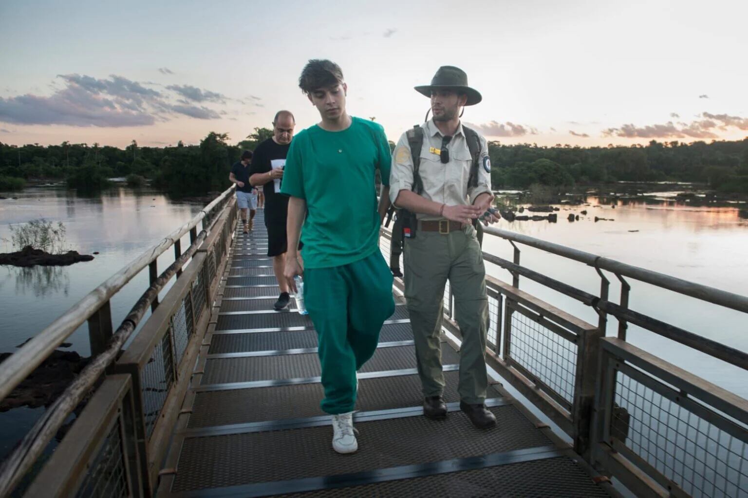 Varios famosos visitaron las Cataratas del Iguazú.