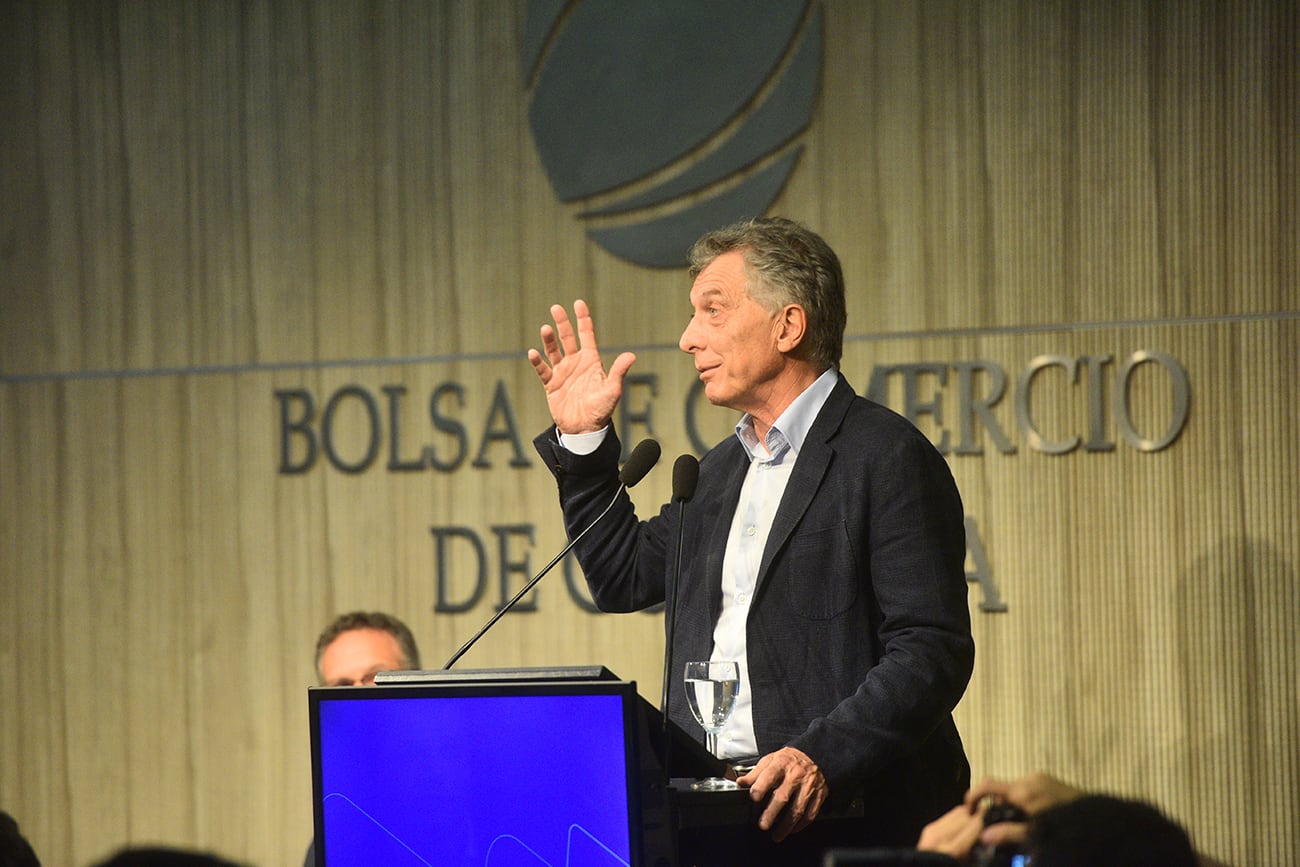 Mauricio Macri invitado en la Bolsa de comercio de Córdoba
Foto: Pedro Castillo / La Voz 