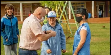 Inauguran una nueva sala en la escuela Esperanza de Iguazú