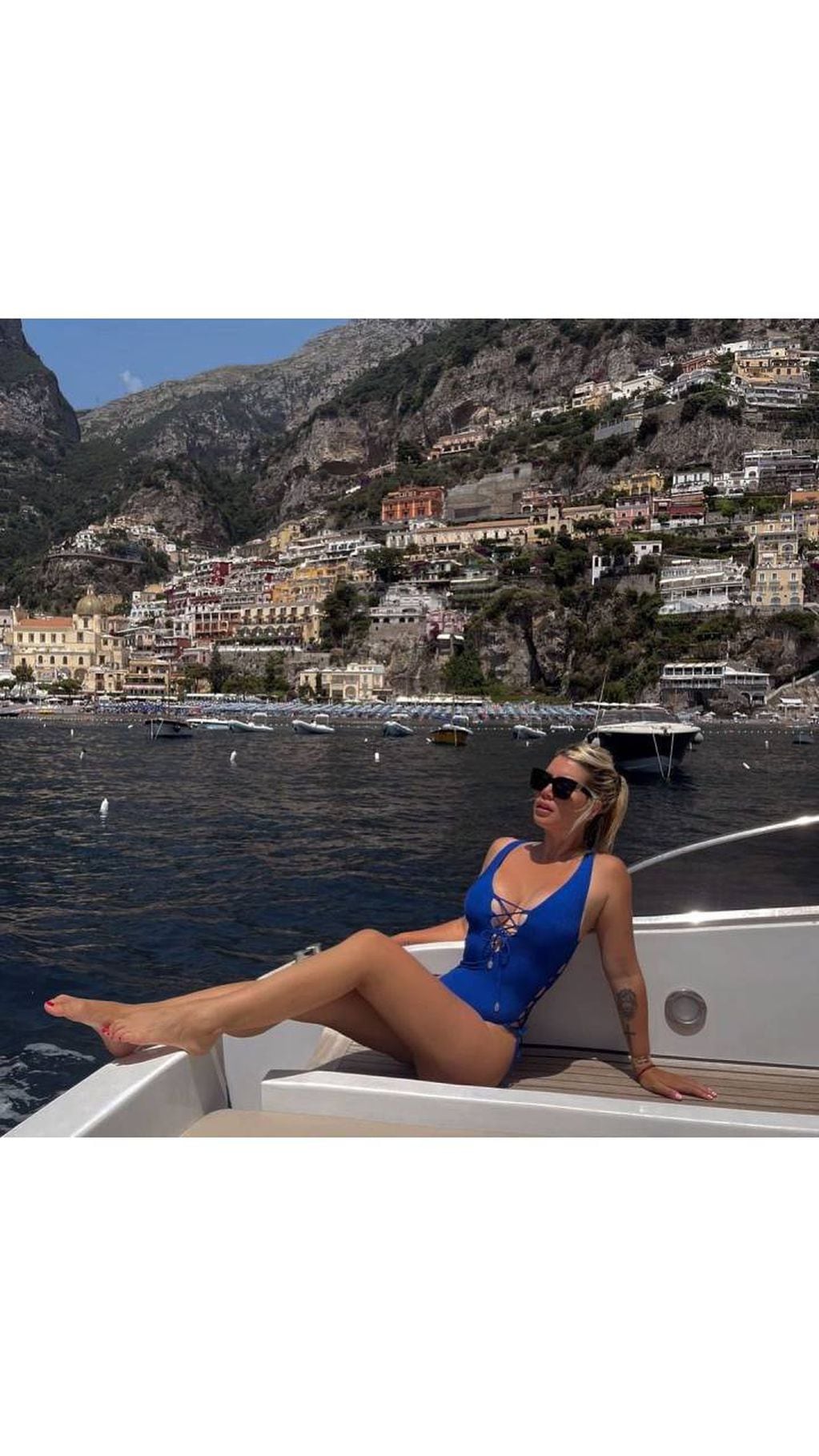La foto que publicó Wanda Nara desde Capri y recibió cientos de críticas