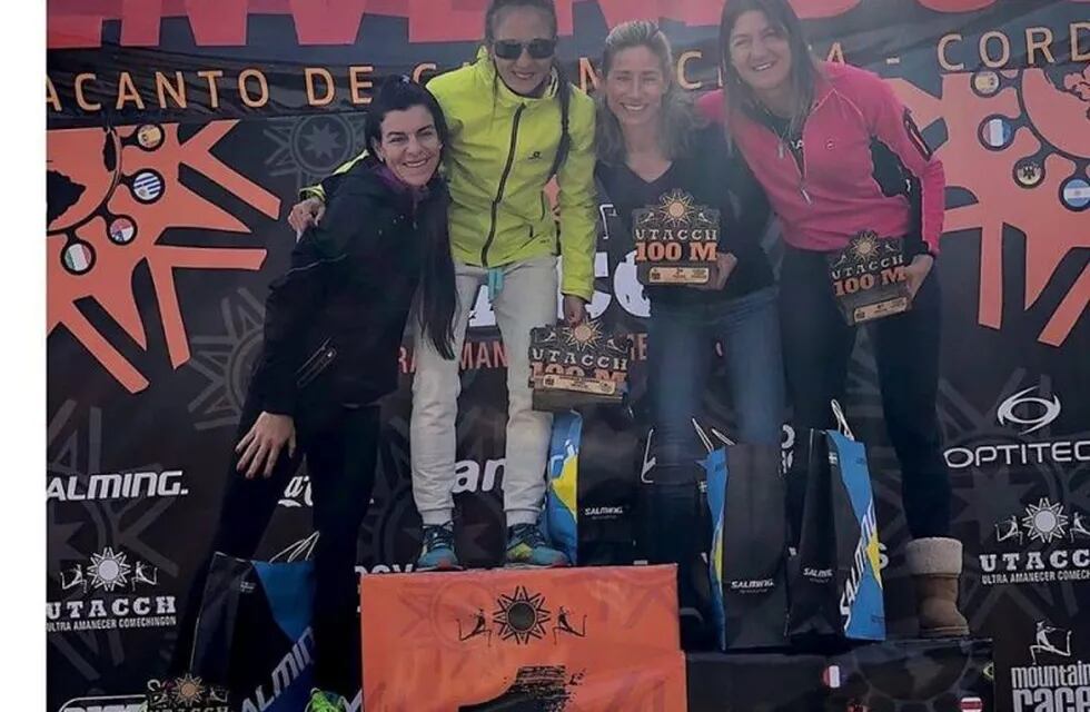 Adriana Vargas se subió a lo más alto del podio en la exigente competencia Ultra Trail que se desarrolló en Villa Yacanto.