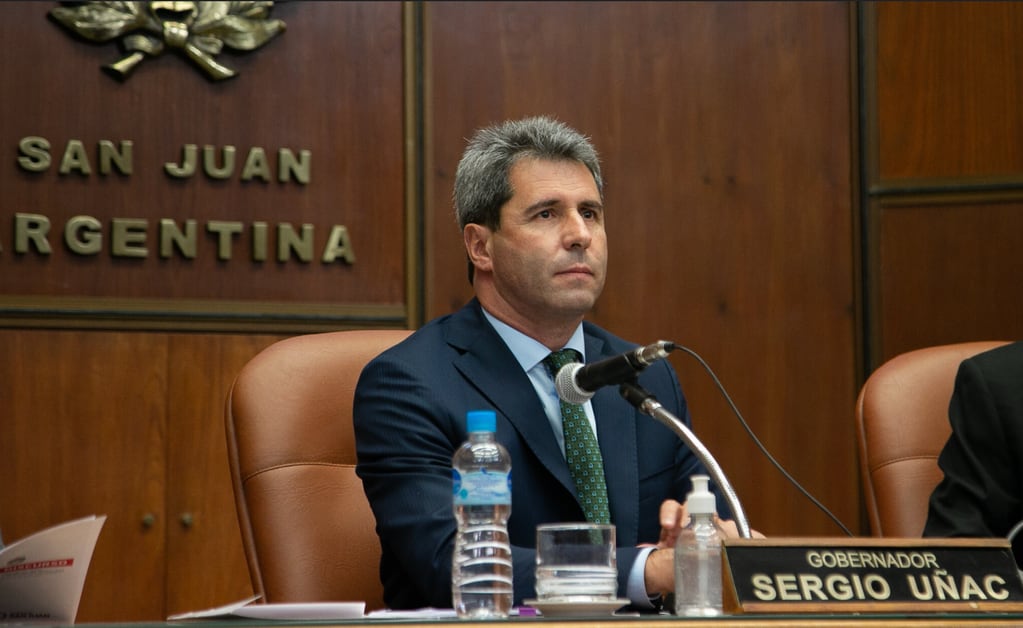 El gobernador de San Juan, Sergio Uñac.