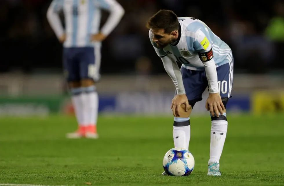 Argentina volvió a jugar mal y solo rescató un empate ante Venezuela en el Monumental\nFoto: AP Photo/Natacha Pisarenko