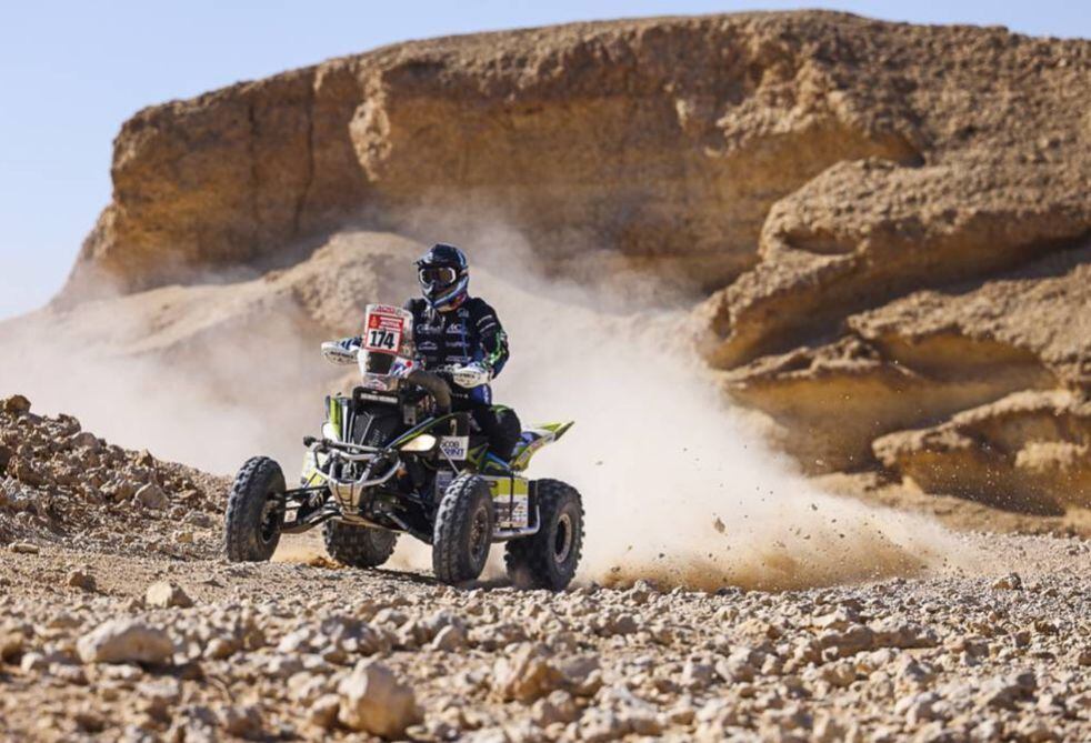 Giroud se impuso en la octava etapa del Dakar 2022 y sigue siendo el puntero de la competencia en Quads.