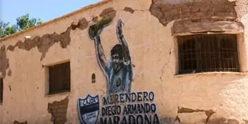 Mural de Maradona en San Juan