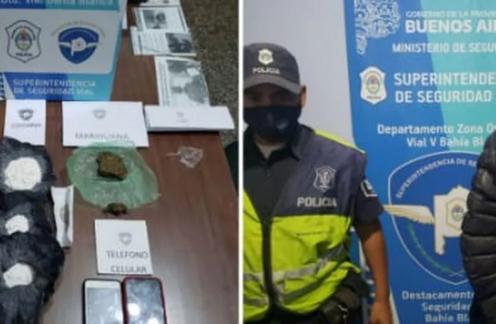 Tres detenidos por drogas en Bahía Blanca