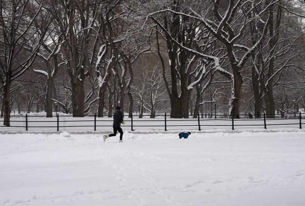 Al menos cuatro muertos por la tormenta de nieve en Estados Unidos. Foto: AFP.