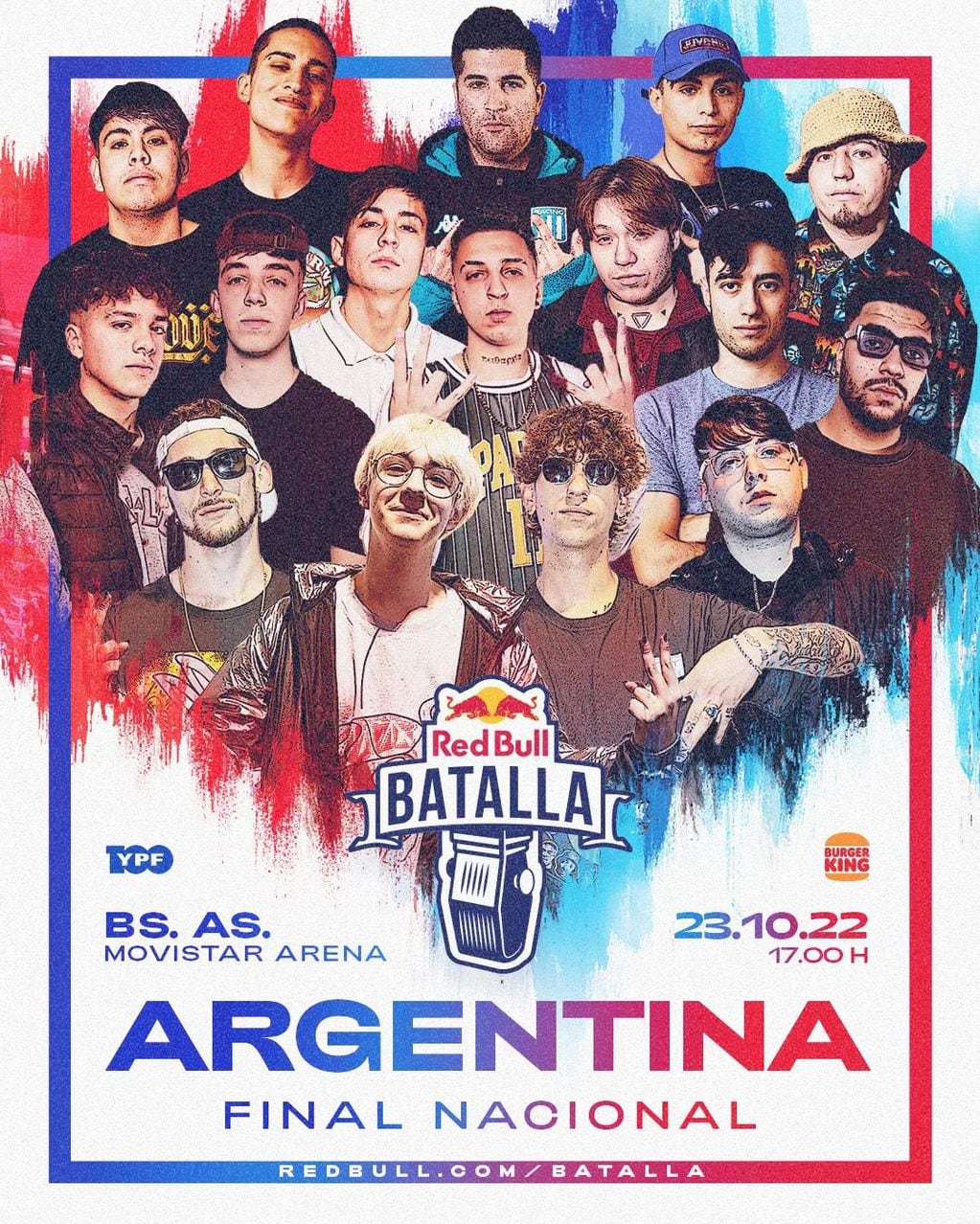 Final Nacional de Red Bull Argentina 2022 competidores, host, DJ y