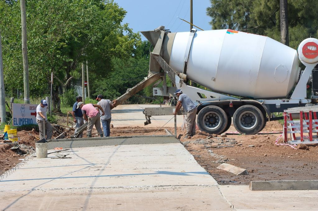 Obras de pavimentación en Gualeguaychú