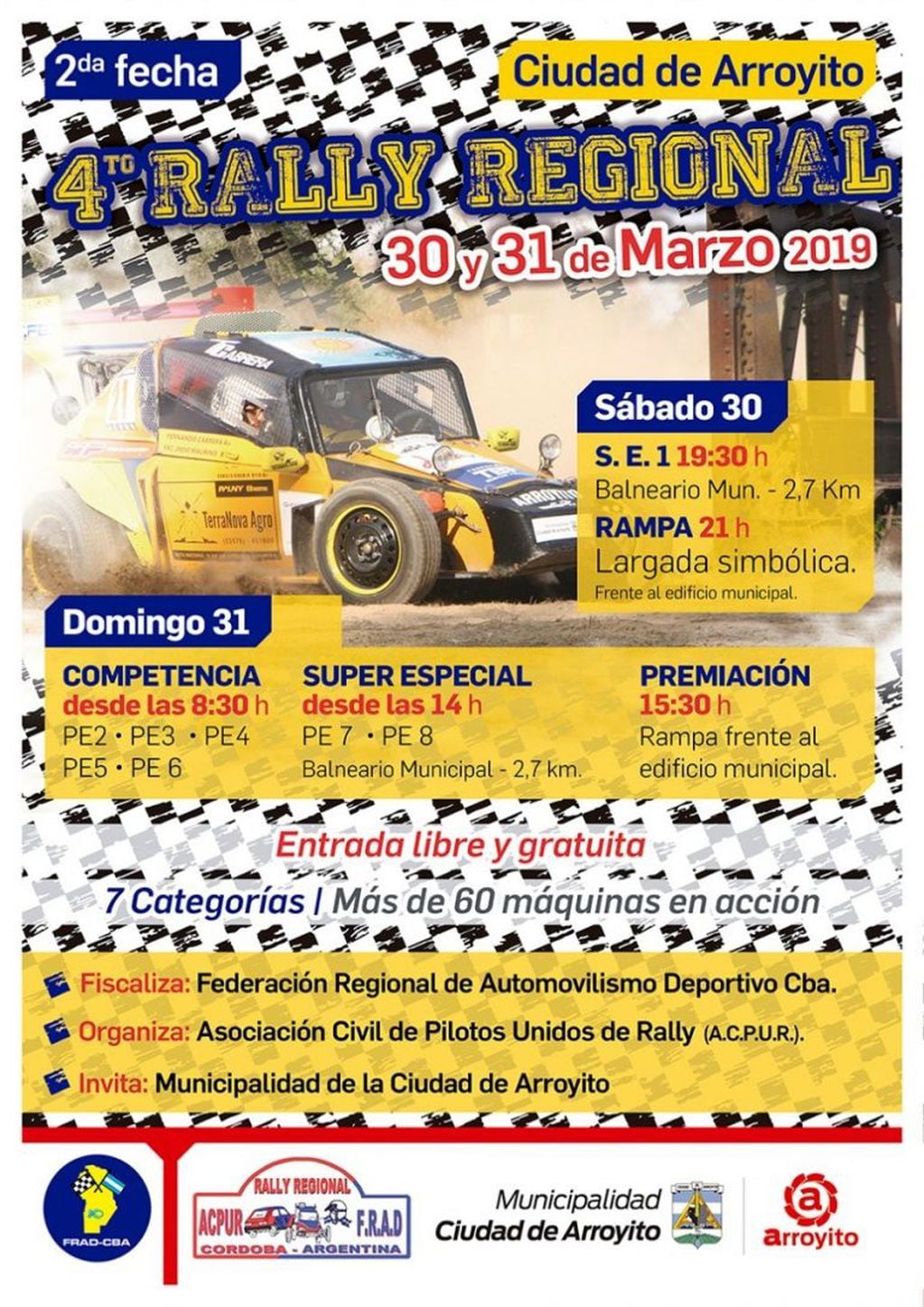 Rally regional fecha en Arroyito
