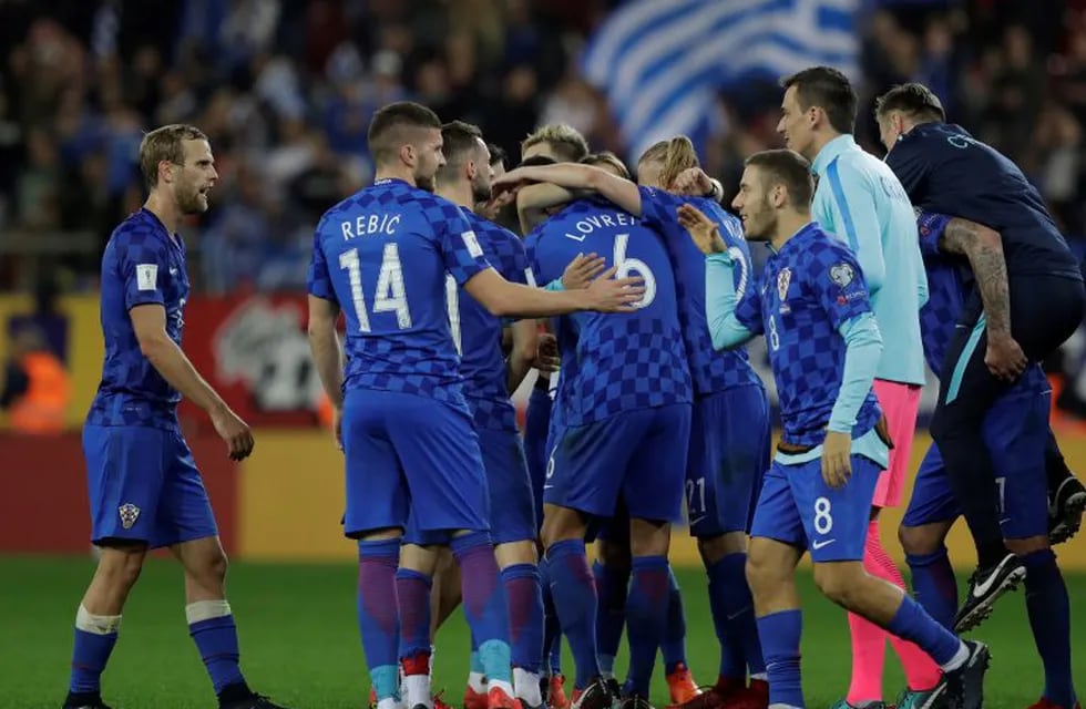 Croacia igualó con Grecia y se metió en el Mundial de Rusia 2018. Foto: AP.