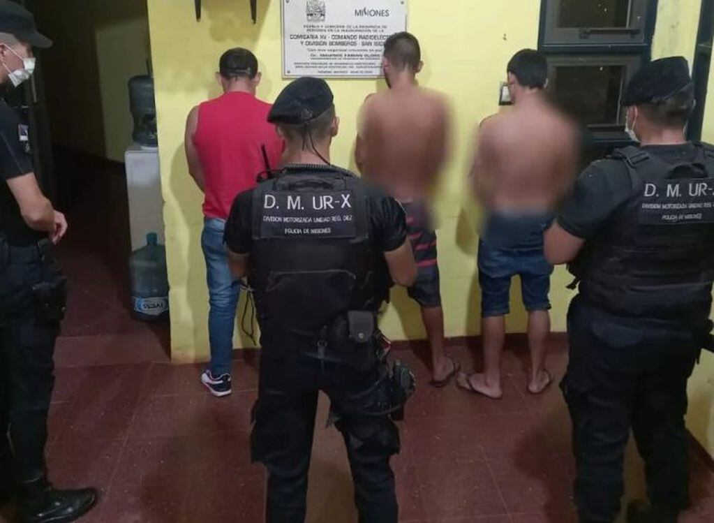 Terminaron detenidos tras un intento de robo en Posadas.