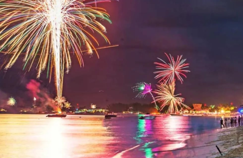 Año Nuevo se festeja primero en las islas del Pacífico Sur.