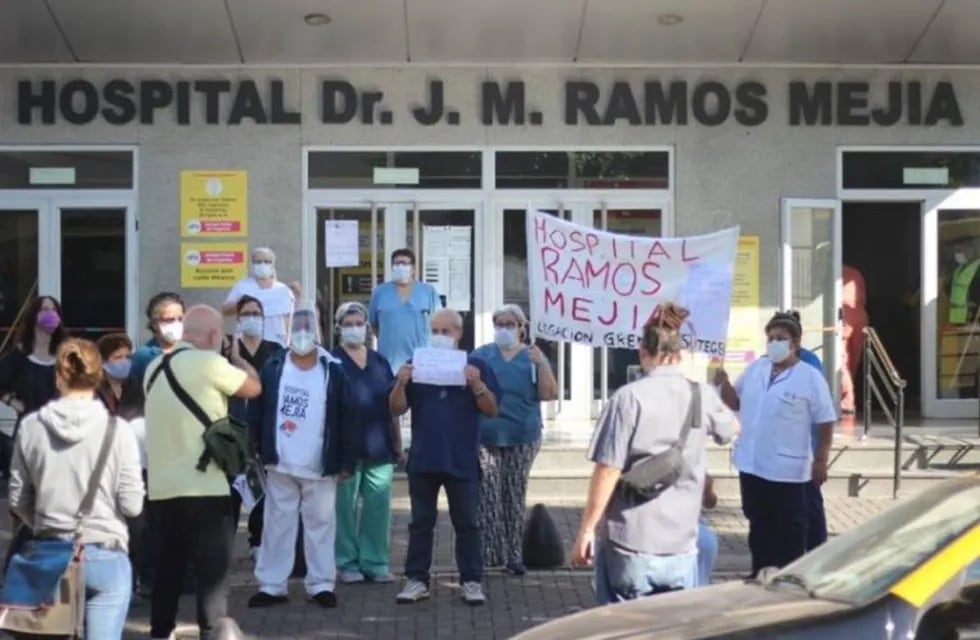 Coronavirus: trabajadores del Hospital Ramos Mejía reclaman insumos para prevenir contagios. (Twitter)