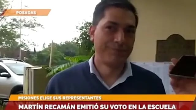 Elecciones en Misiones 2023: Martín Recamán emitió su voto
