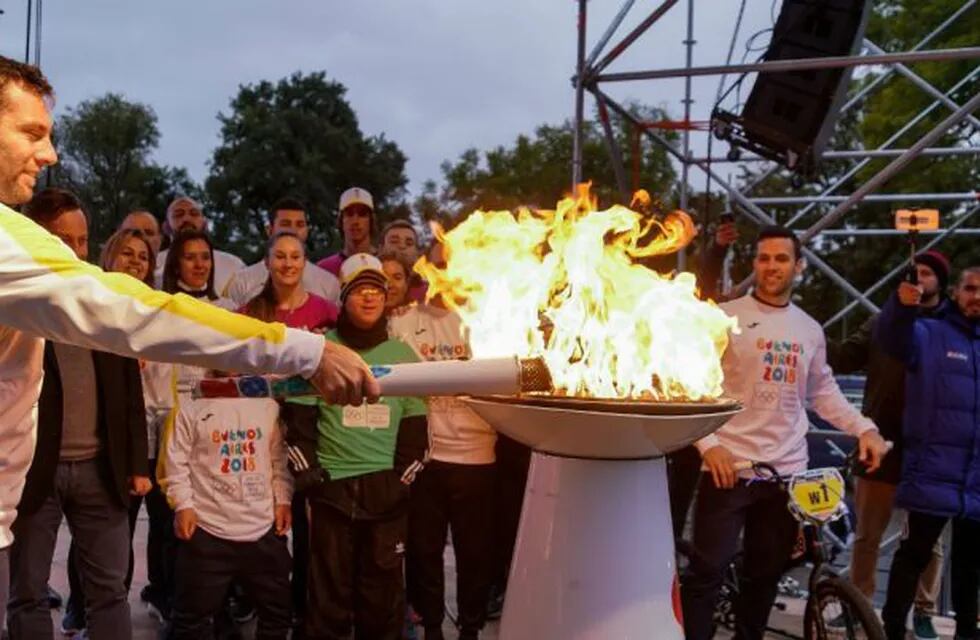 Tour de la Antorcha en el relevo de Paraná (Fotos Guido Martini/Buenos Aires 2018)