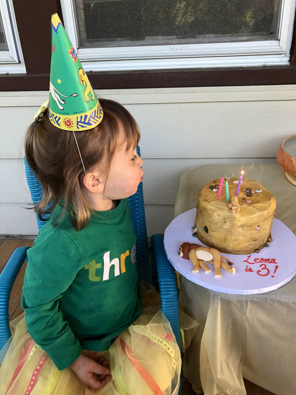 Una nena pidió una torta de la muerte de Mufasa