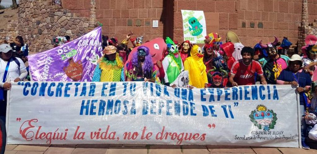Una acertada campaña de prevención y concientización abrió la jornada del sábado de carnaval en Humahuaca.