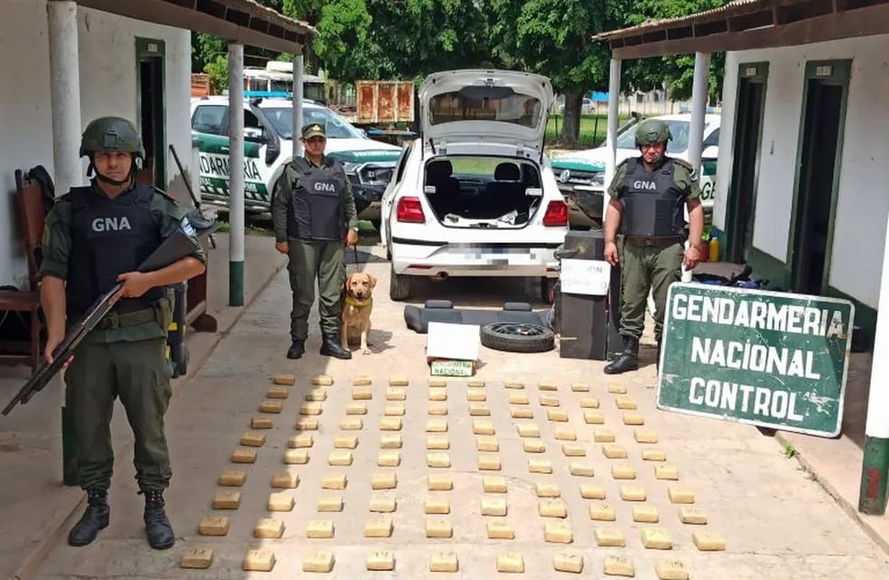 El peso total de la droga sumó 45,881 kilogramos y tomó intervención el Juzgado Federal de Formosa