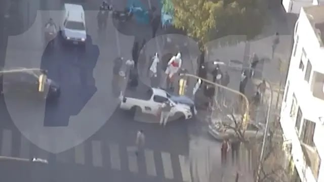 Choque a manifestante en Córdoba