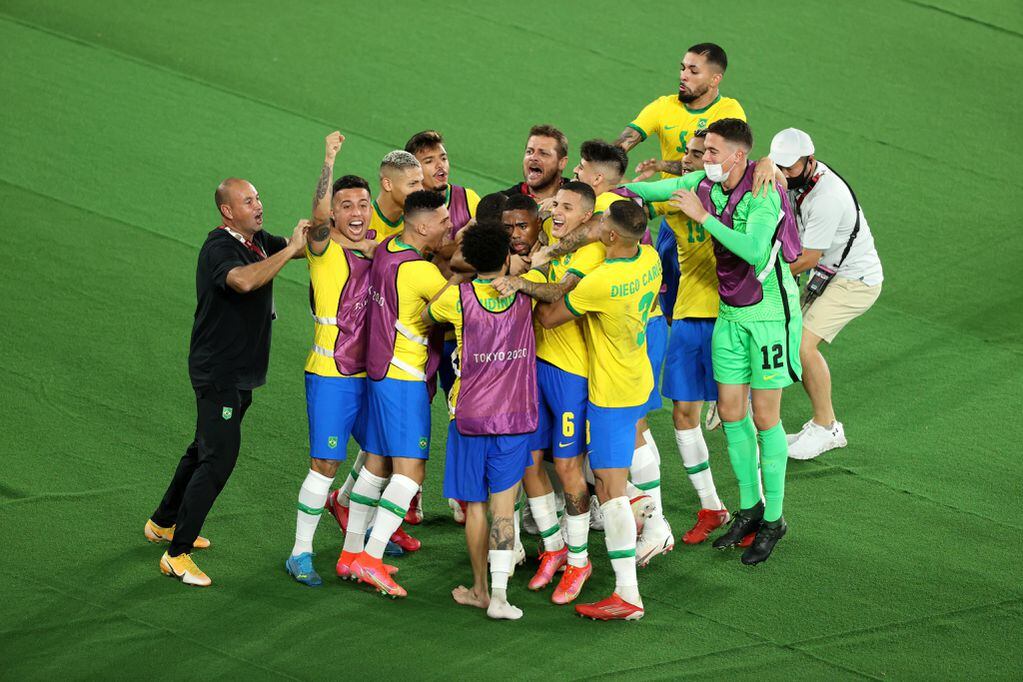 Brasil ganó el oro en Tokio 2020, en fútbol. Venció 2-1 a España, en la final./AP