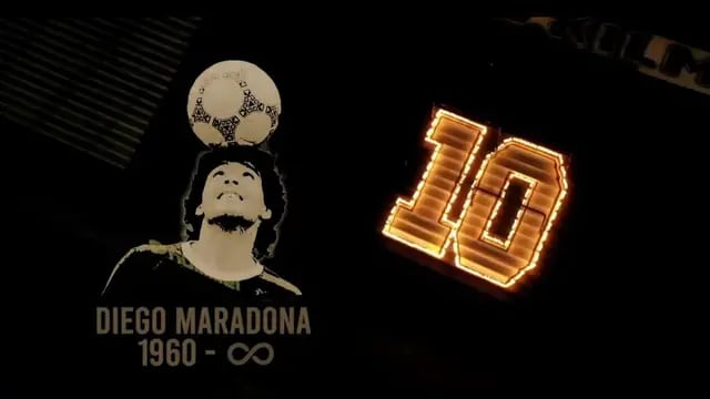 La emotiva despedida en el estadio de Quilmes con velas para Diego Maradona