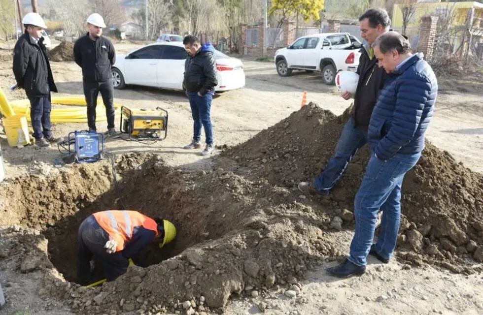 Funcionarios recorrieron las obras.