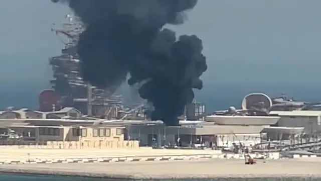 Incendio en Qatar