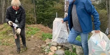 La Municipalidad de Ushuaia organizó un actividad de limpieza en el sector del Cañadón