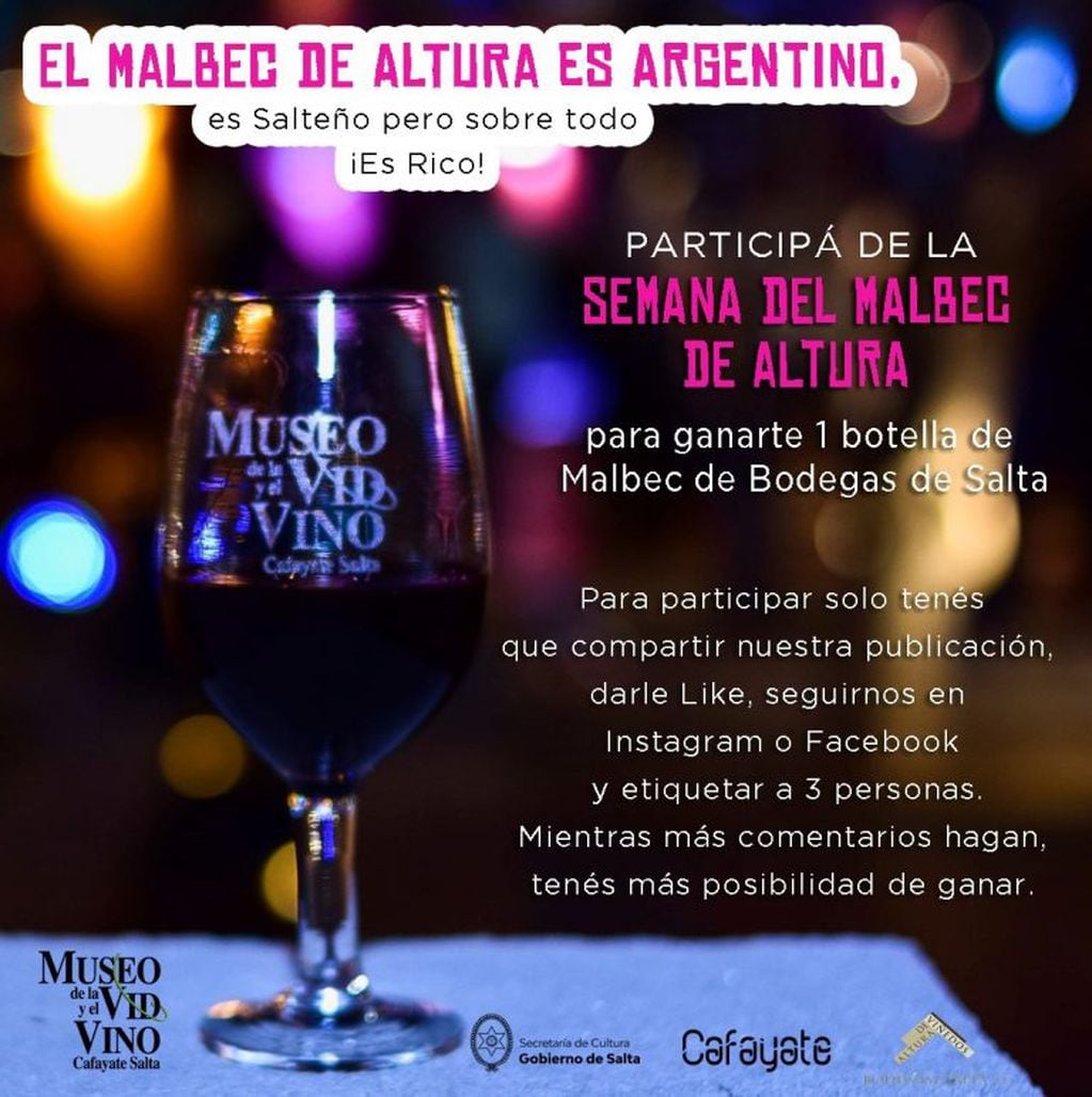 Semana del Malbec de Altura (Twitter Museo de la Vid y el Vino)